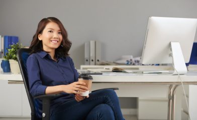 woman in the office