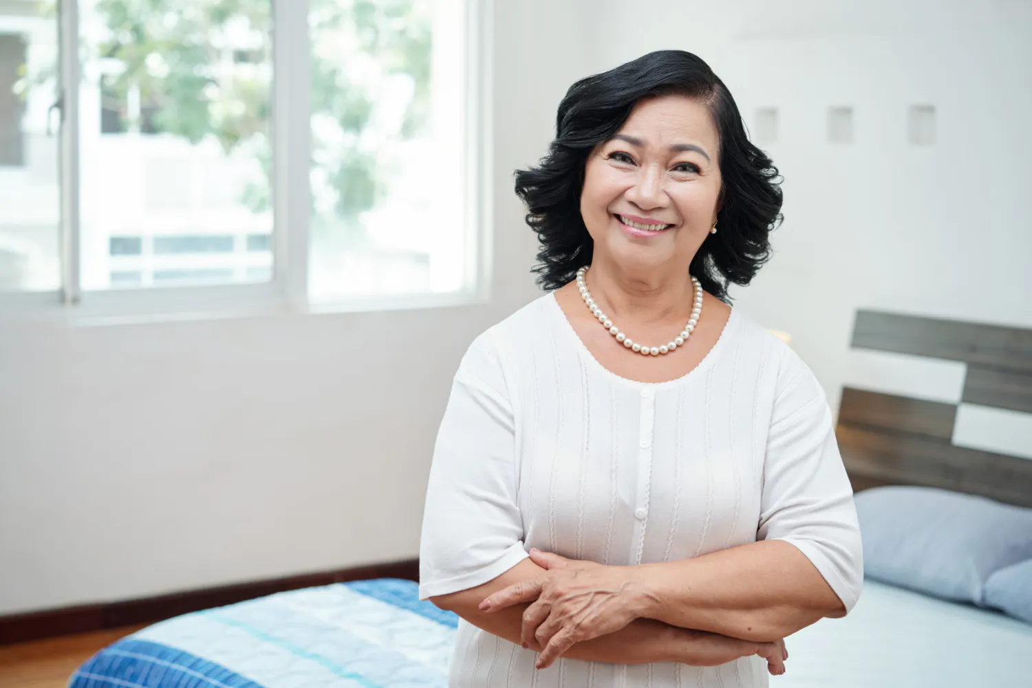 Woman considering collagen biostimulator treatment options in Singapore