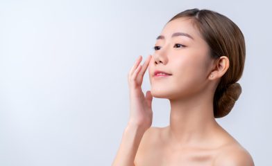 young woman with nice skin